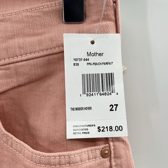 MOTHER The Inside Hover Women's Jeans in Peach Parfait Size 27 - Picture 6 of 12